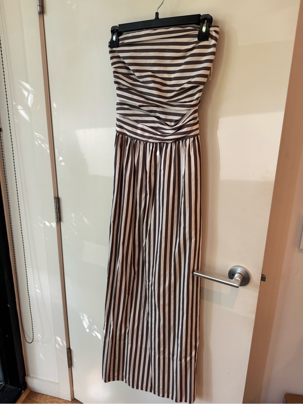 Faithfull the Brand Vera Choc Stripe Dress - Picture 4 of 4